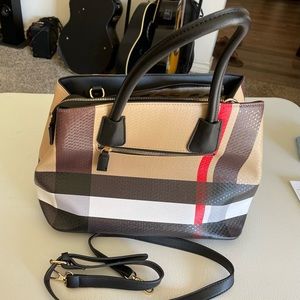 Excellent British Tartan purse satchel